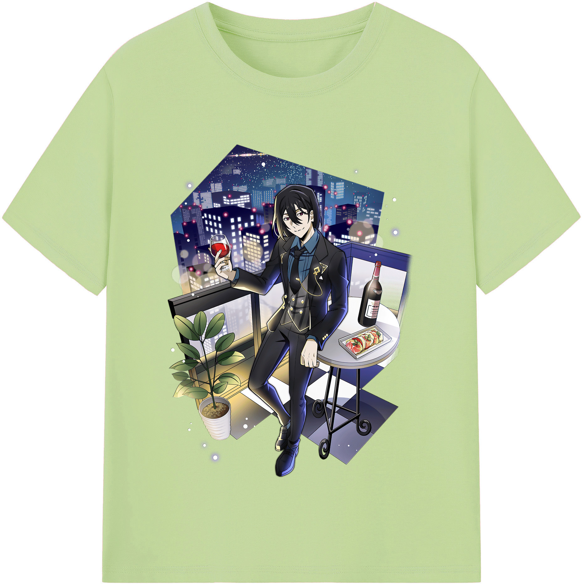 （画像用） 文豪ストレイドッグス Bungo Stray Dogs 綿100％半袖Tシャツ（フロントプリント）